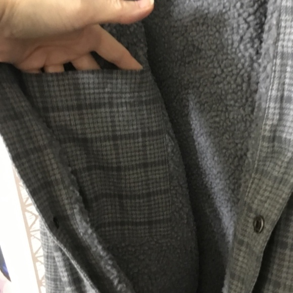 HAWX MEN'S LIGHT & DARK GRAY PLAID SHERPA LINED WORK INSULATED JACKET ~ XL - Picture 9 of 10